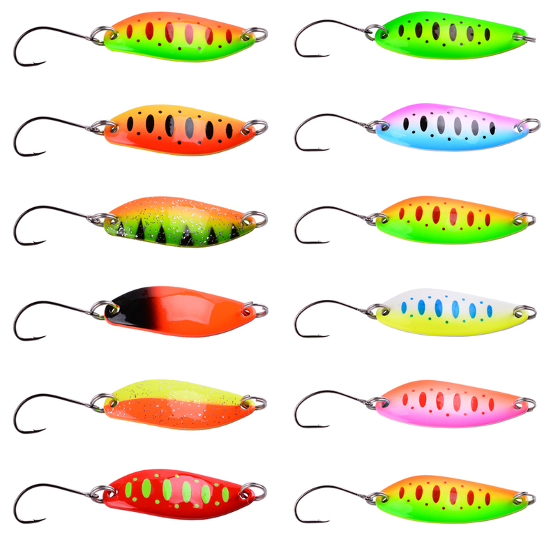 

1PCS Metal Spinner Spoon trout Fishing Lure Hard Bait Sequins Noise Paillette Artificial small hard sequins spinner 220721