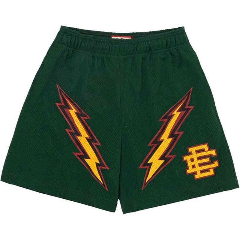

Men's Casual Shorts Eric Emanuel EE Basic Shorts Lightning Running Fitness Basketball Pants Green Summer Gym Workout Mesh Shorts, Wine red
