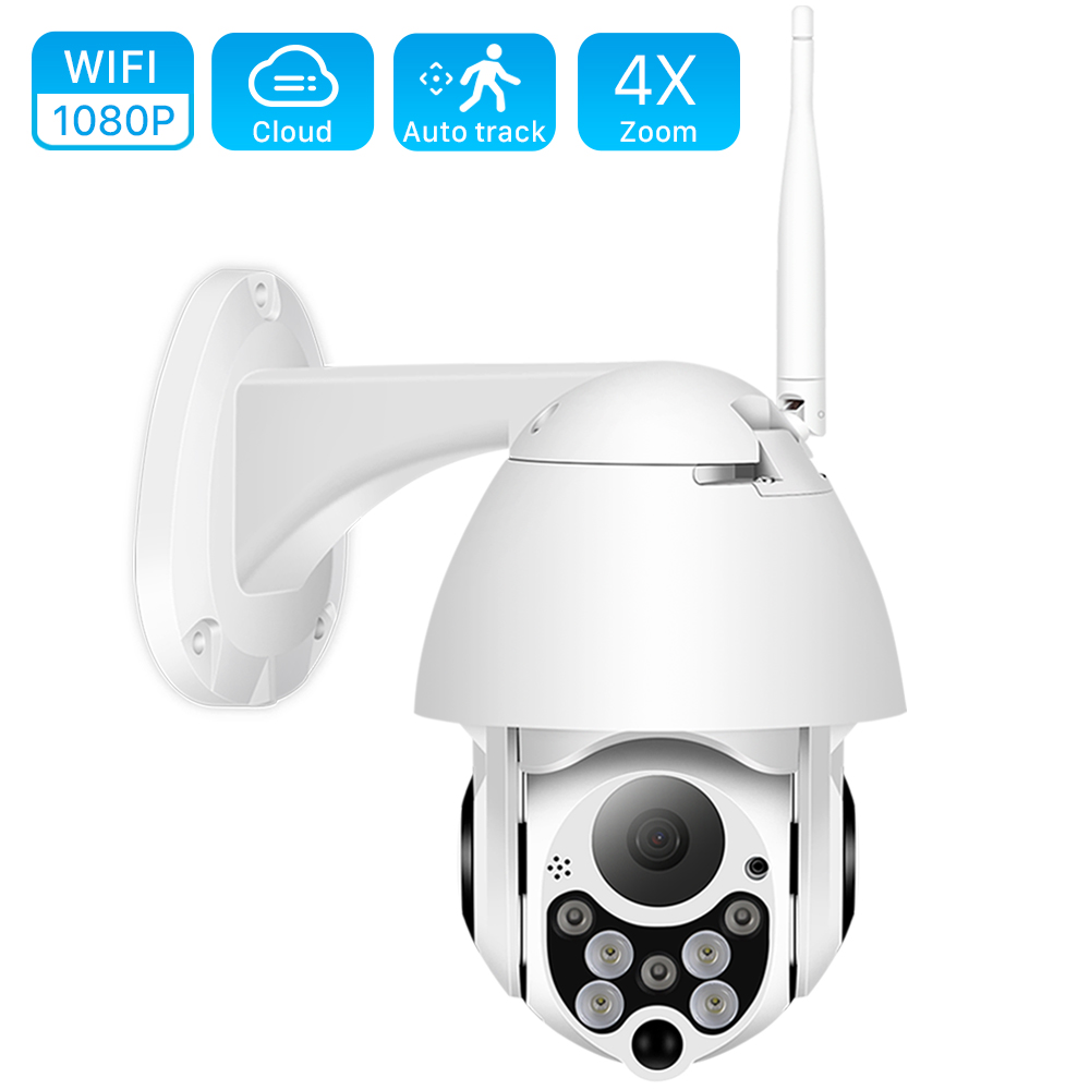 

1080P PTZ IP Camera Wifi Outdoor Speed Dome Wireless Wifi Security Camera Pan Tilt 4X Digital Zoom 2MP Network CCTV Surveillance