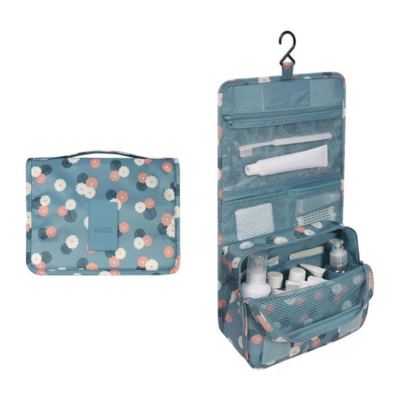 Cosmetic Bags & Cases Premium Travel Hanging Toiletry Bag For Women With Expandable Compartment Cosmetics Makeup Brushes Female Jewelry Sac