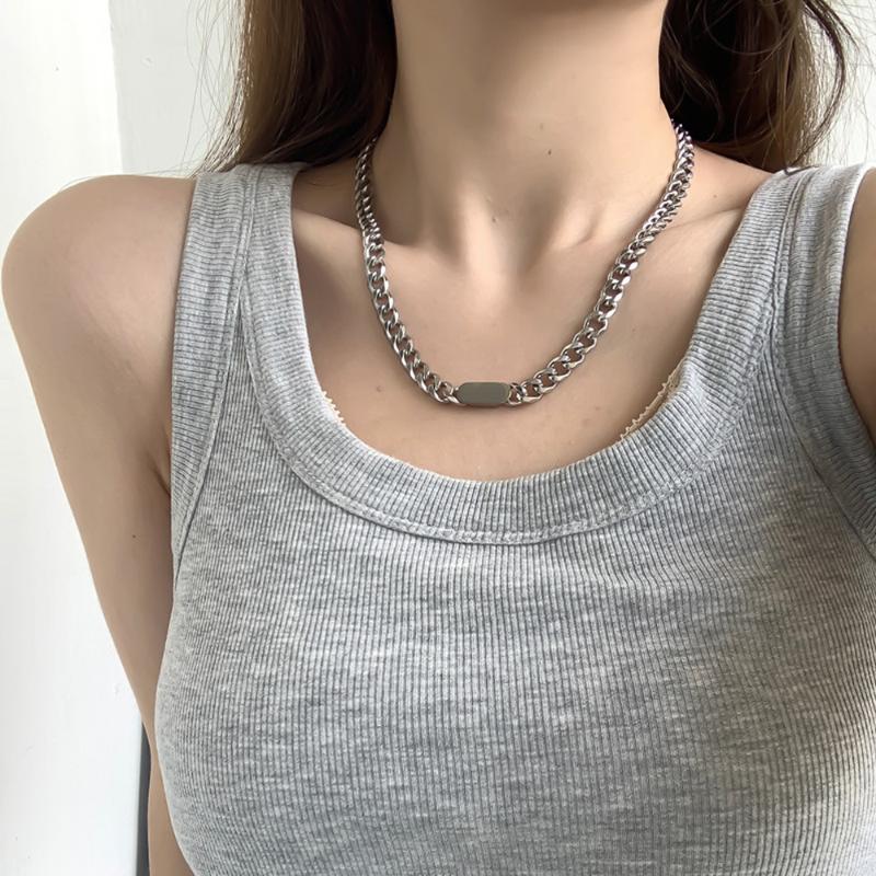 

Pendant Necklaces Hip Hop Stainless Steel Chain Necklace Long 60 5cm Neck Fashion Jewelry For Women Man Party Charm GiftPendant