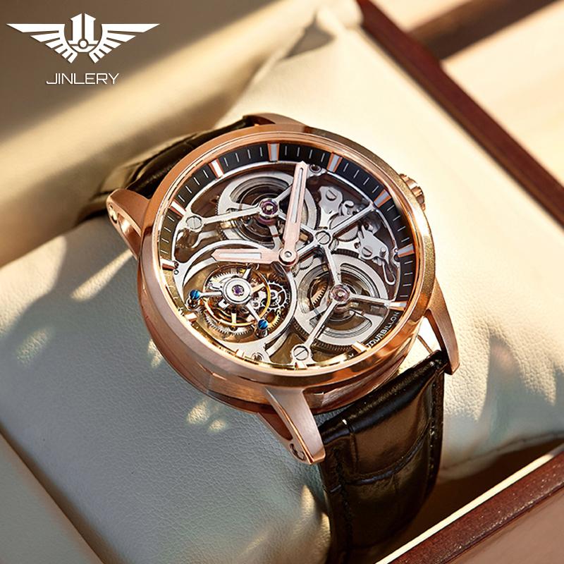 

Wristwatches Real Tourbillon Watch For Men Manual Mechanical Watches Wristwatch Skeleton Luxury Steel Strap Relogio MasculinoWristwatches, J9042p3