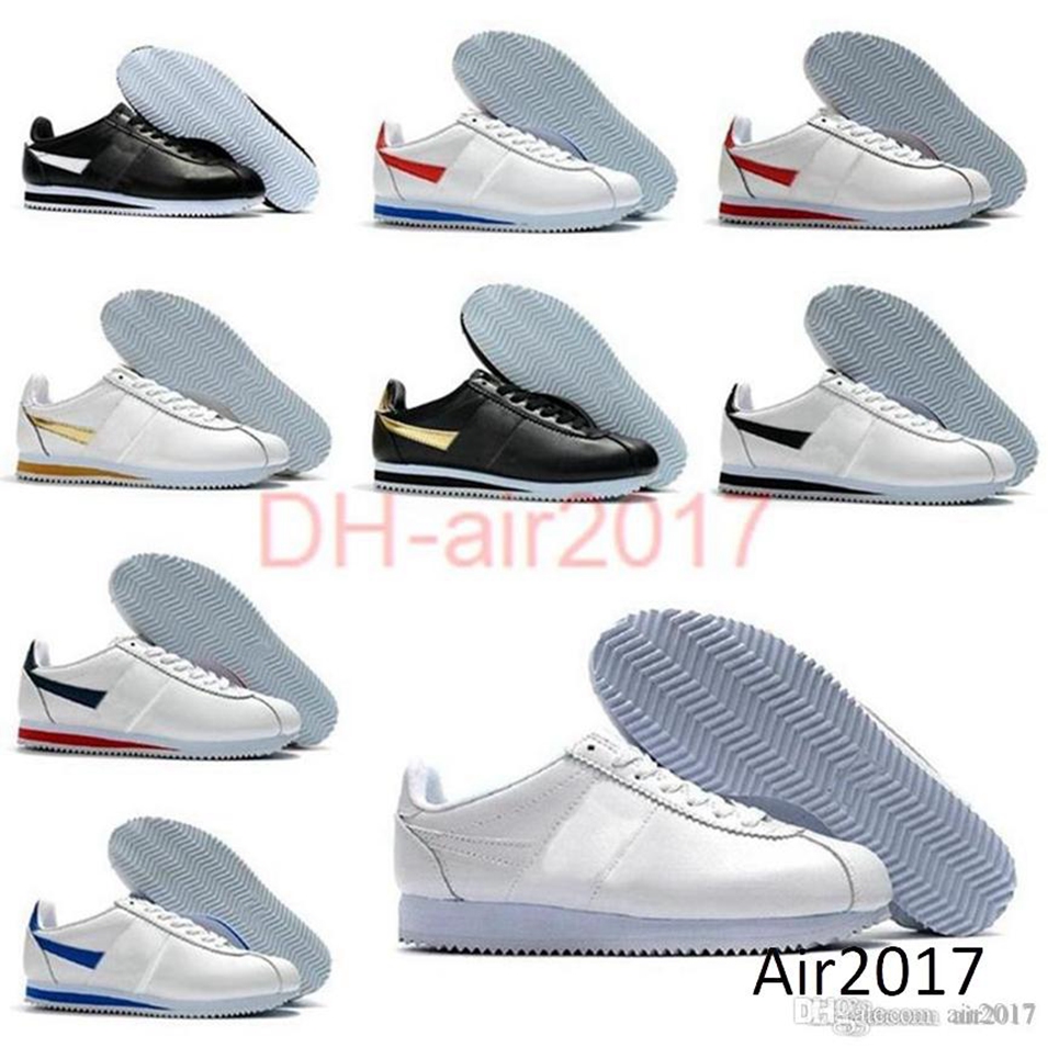 

Hot 2022 Classic Cortez Boots Basic Leather Casual Shoes Fashion Men Women Black White Red Golden Skateboarding Sneakers 5.5-11