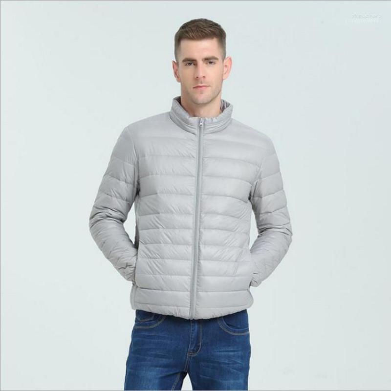 

Autumn Winter Male Casual Ultralight Light Jackets Coat Fashion Men Lightweight Thin 90% White Duck Down Jacket Outwear1 Phin22, Blue