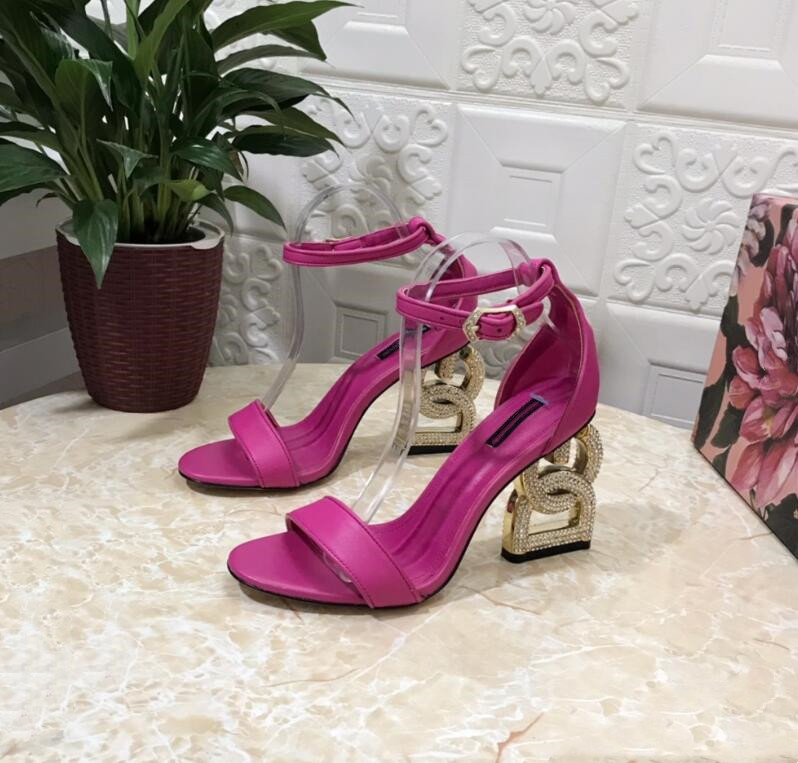 Chunky Lettler strass talon plate-forme en cuir sandales femmes à lacets nœud papillon gladiateur dames épais haute fête pompes boucle