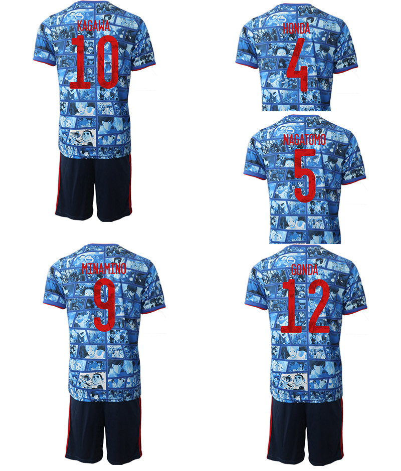

22 23 Atom Captain Tsubasa Japan Home Away Men Soccer Sets With Shorts Captain Tsubasa 10 Nakajima kingcaps Football Shirts Kagawa mens, 22-23 home