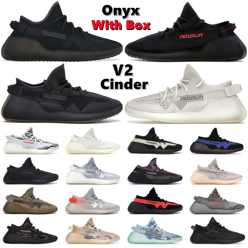 

With Box Designer Running Shoes Men Women V2 Onyx Bone Bred Cinder Dazzling Blue Static Reflective Zebra GAI Mens Trainers Sport Sneakers, #4