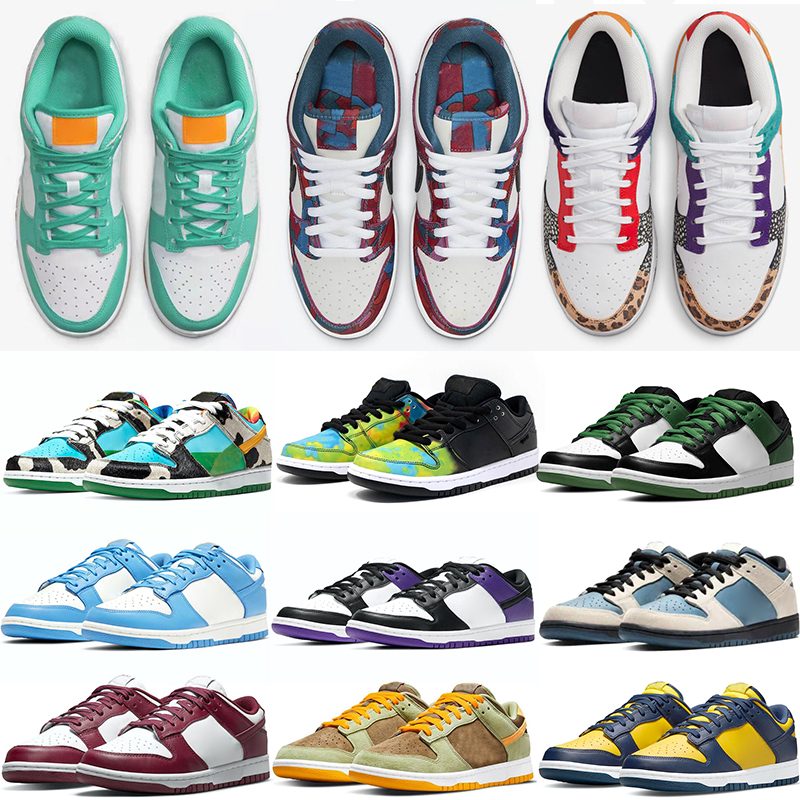 

New 2022 SB Dunkes shoes Animal Championship Goldenrod Parra Running Turquoise White Paisley Graffiti men woman sneakers mens womens trainers, 4jackie robinson 36-46