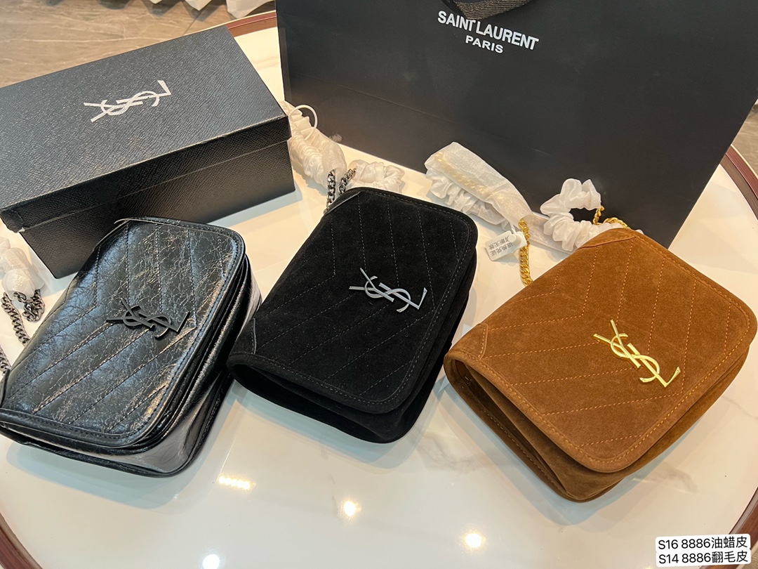 

Women Cases Luxury Designer SAINT LAURENT YSL Niki Crossbody Bags Sunset LouLou Puffer Handbag Leather Shoulder Tote kata Envelope Bag dggre