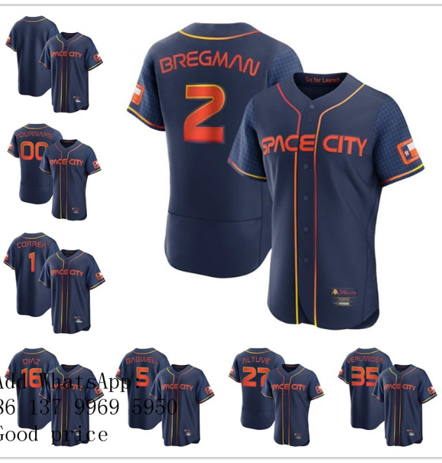 

Custom Men women youth houston''astros''16 aledmys diaz 2 alex bregman 1 carlos correa 20 chas mccormick navy 2022 space city connect cool base jersey