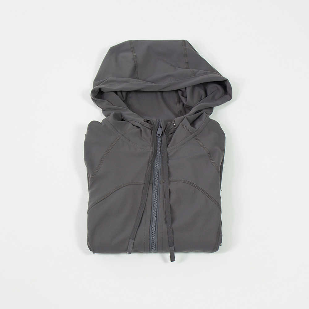 

Women's jacket Solid color hoodie Yoga clothes outdoor Lululem Running designe tracksuit wear fitness night running sports cardigan, Midnight blue