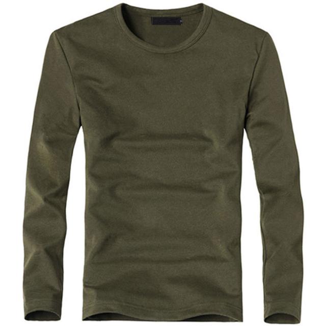 

Men' T Shirts 2023 Men' Fashion Stretch T-Shirts Long Sleeve V-Neck Lycra Cotton Brand Clothing