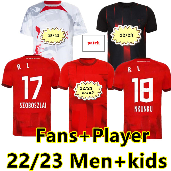 

2022 2023 RBL soccer jerseys Leipziges fans player version POULSEN FORSBERG 22 23 Bundesliga SABITZER camisetas de futbol men kids kit socks full sets Football shirt, 22/23 home