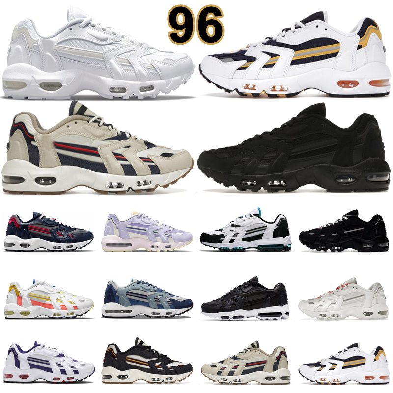 

96 Running Shoes Men Women 96s Triple Black White Goldenrod Beach Blackened Blue Mystic Teal Cherry Midnight Navy Mens Trainers Outdoor Sports Sneakers Size 36-45