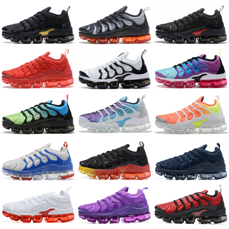 

TN Plus Outdoor Shoes Men Black White Volt Sunset Cherry All Red Cool Wolf Grey Neon Green Olive USA Dark Blue Fury Grape tns Mens Womens Outdoor Trainers Sneakers 36-47, As photo 3