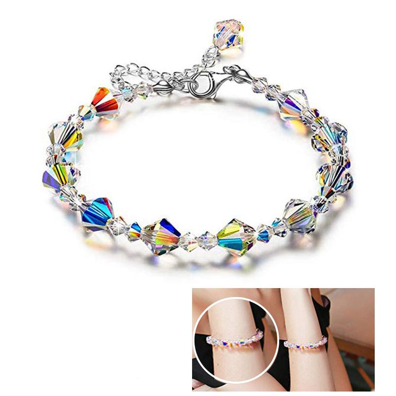 

Link Chain Crystal Bracelet Creative Women Fashion Jewelry Exquisite Simple Wild Accessory Personalized GiftLink