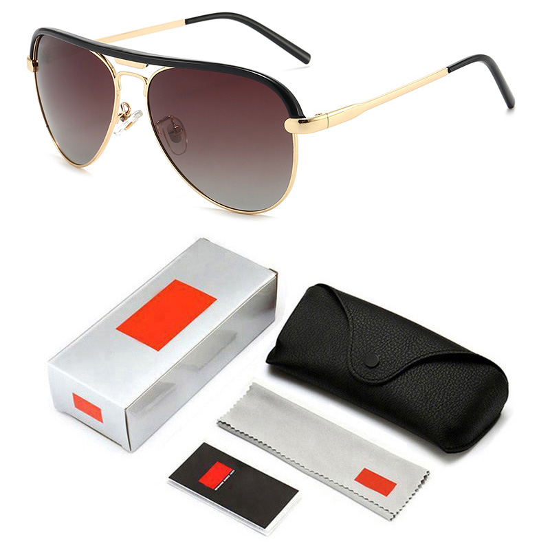 3049 Polarisé UV400 Ray Sungasse Men Color Driver Classic Retro Brand Designer Ban Sun Glasses OCULOS DE SOL AVEC LOGO ET BOX