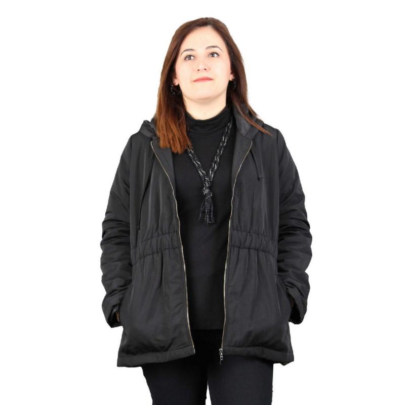 

Women's Plus Size Outerwear & Coats Fierte Women Lm46250 Sabit Hood Zipper Closure Elastic Waist Autumn Winter Comfortable Lining Pocket Bla, Burgundy