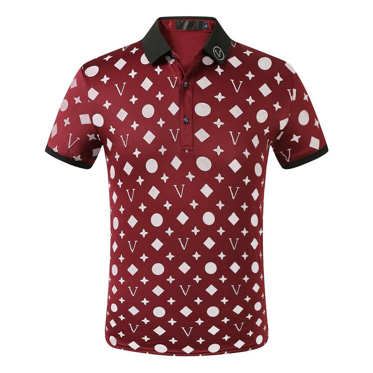 2022Luxury Europe Paris patchwork men Tshirt Fashion Mens Designer T Shirt Casual Men Clothes medusa Cotton Tee luxury polo