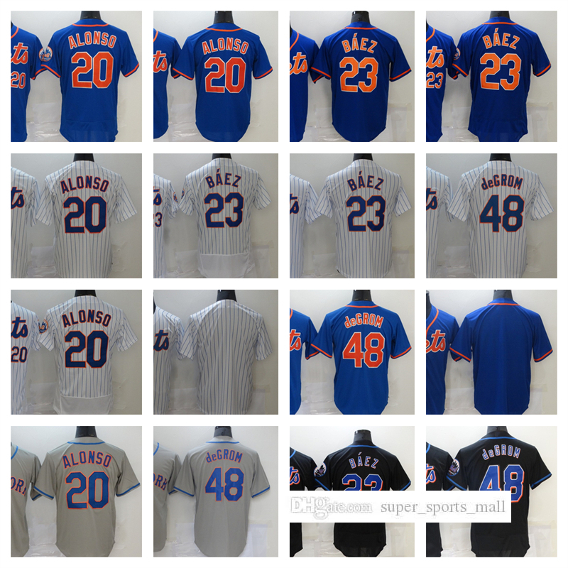 

23 Javier Baez Baseball 48 Jacob deGrom 20 Pete AlonsoBlank 2022 Stitched Jerseys Men Women Youth Size S--XXXL, As picture