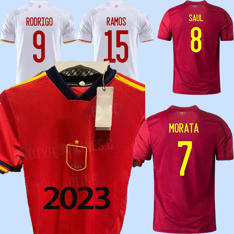 

2022 2021 Spain soccer jersey Camiseta Espana MORATA RODRIGO TORRES PEDRI 20 21 Cup RAMOS THIAGO INIESTA ALBA football shirts men+kids kit fans, Away kids