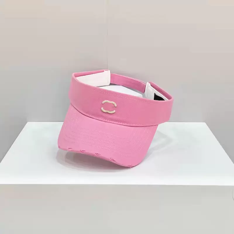 

Womens Baseball Cap Hat Designer Sun Visors For Men Summer Visor Fashion Beach Adjustable Hat Women Mens Visors Luxury Unisex Caps 2207163D, White