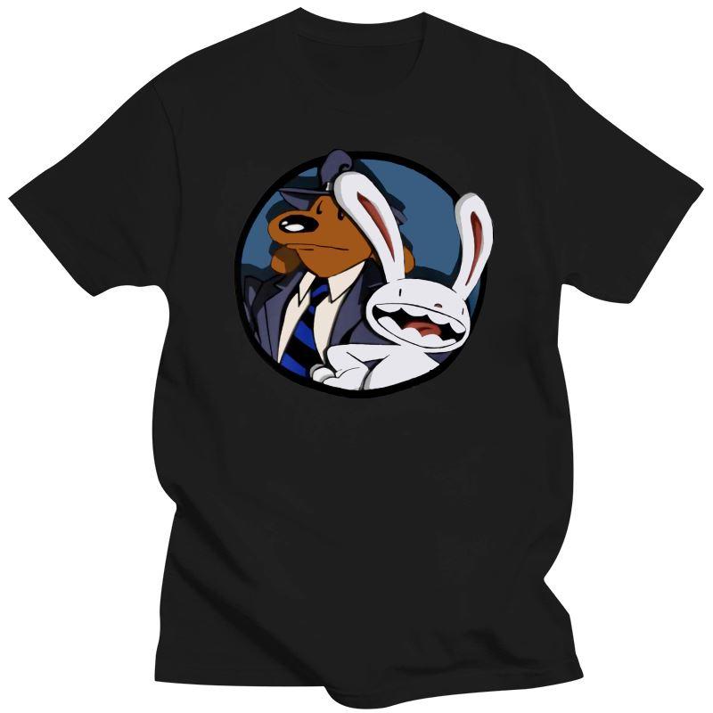 

Men's T-Shirts Mens Clothing Printed Men T Shirt Cotton Tshirts O-Neck Short-Sleeve Sam And Max Women T-ShirtMen's, Bluemen