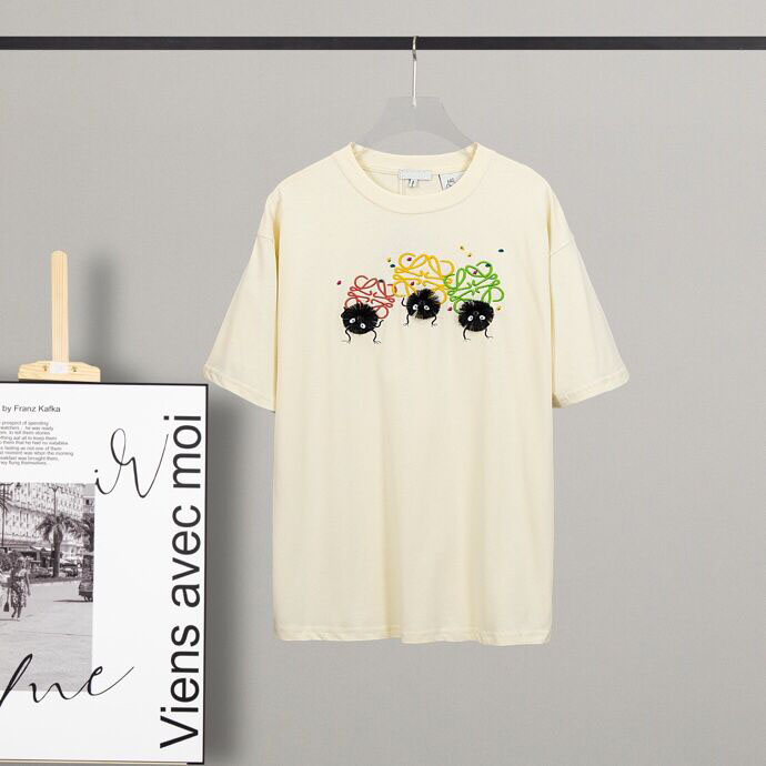 

2023SS man high street T shirt cotton short-sleeved fashion men and women short T-shirt couple models men and women cotton crewneck printed short sleeve F3S33