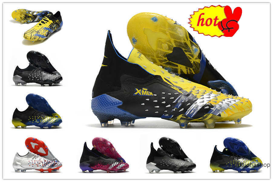 2022 Mens High Ankle PREDATOR FREAK .1 LOW FG Football shoes Showpiece Boys Soccer Shoes Football PP Paul Pogba Cleats Boots Size 39-45