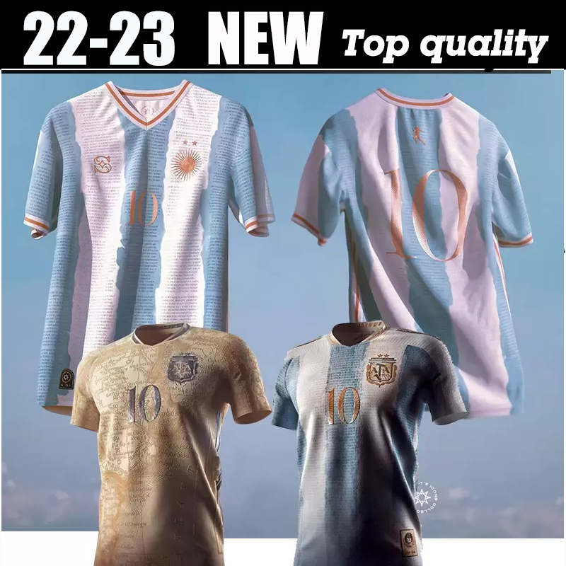 

2022 Fans Argentina Soccer Jersey Finalissima Special 21 22 23 DI MARIA Football Shirts 2021 2022 2023 DYBALA LO CELSO MARADONA Men Kids kit uniforms retro, Commemorative edition 2