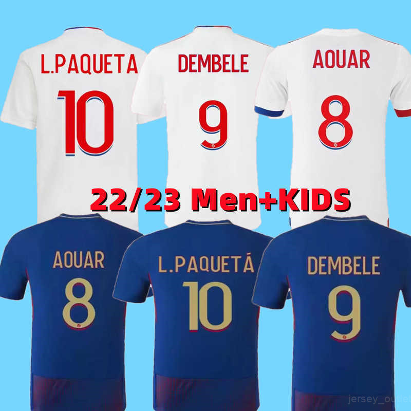 22/23 Maillot Lyon 4e 2022 2023 Jersey de football olympique Lyonnais ol Digital Football Football Shirts Traore Memphis Men Kids Kits Equipment