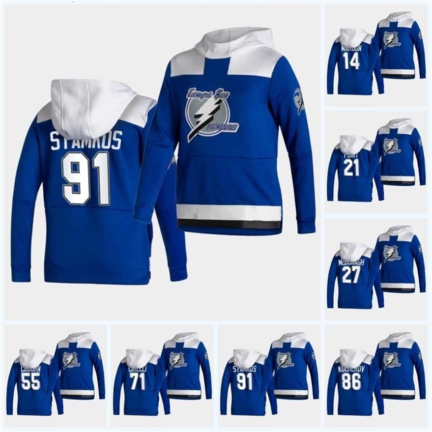 Xfl2020 2021 Reverse Retro Hoodie Victor Hedman Steven Stamkos Kucherov Vasilevskiy Brayden Point Blake Coleman McDonagh