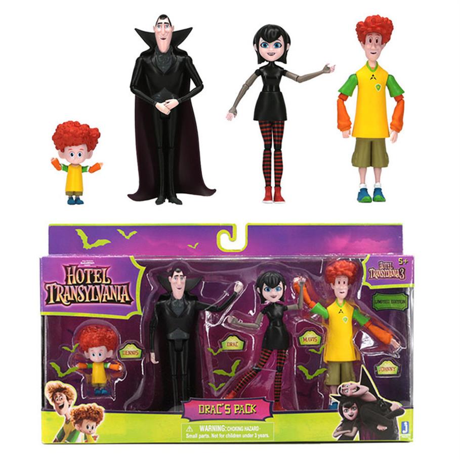 

Original el Transylvania 3 Family Vacation Action Figure Toy Brinquedos Dracula Mavis Johnny Dennis Anime Figurals Dolls Gift L2835, No box package