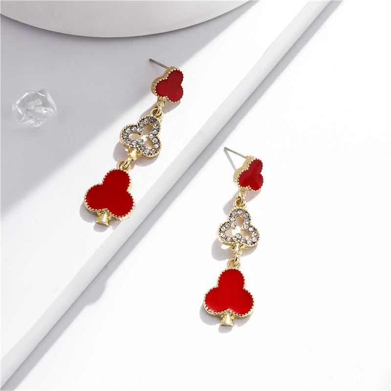 

Dangle & Chandelier Fashion Long Heart Earring Multicolor Peach Earrings For Women Korean Drop Oil Earings 2022 Brincos Kolczyki JewelryDang