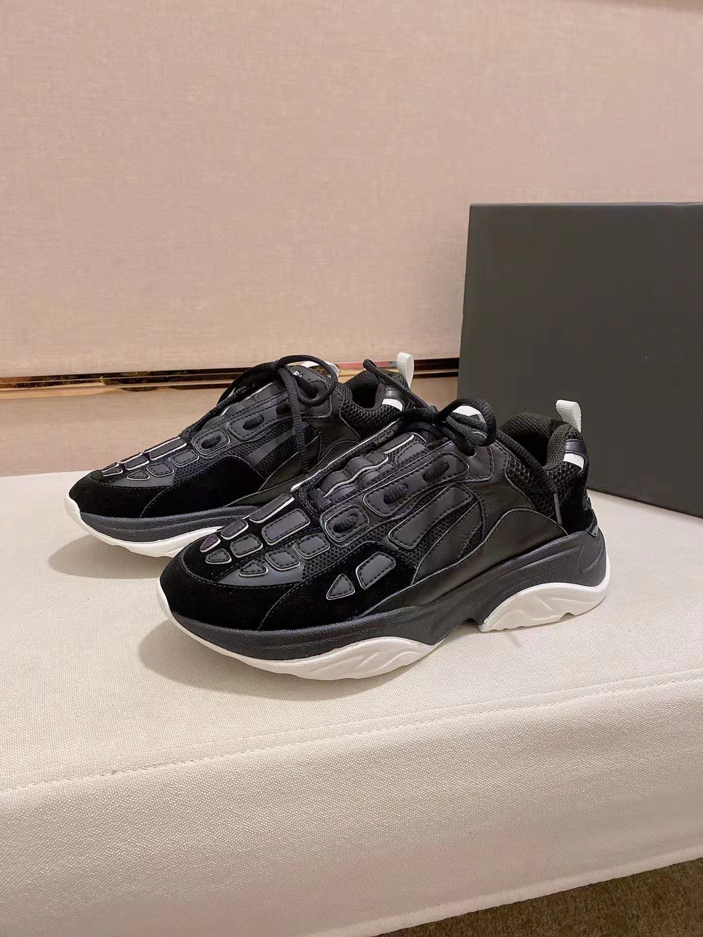 

22ss Super Quality Skeltoe Bone Runner Shoes Mesh Leather Casual Walking Sneaker For Men Women Men Trainers Outdoor Discount Sports EU38-46