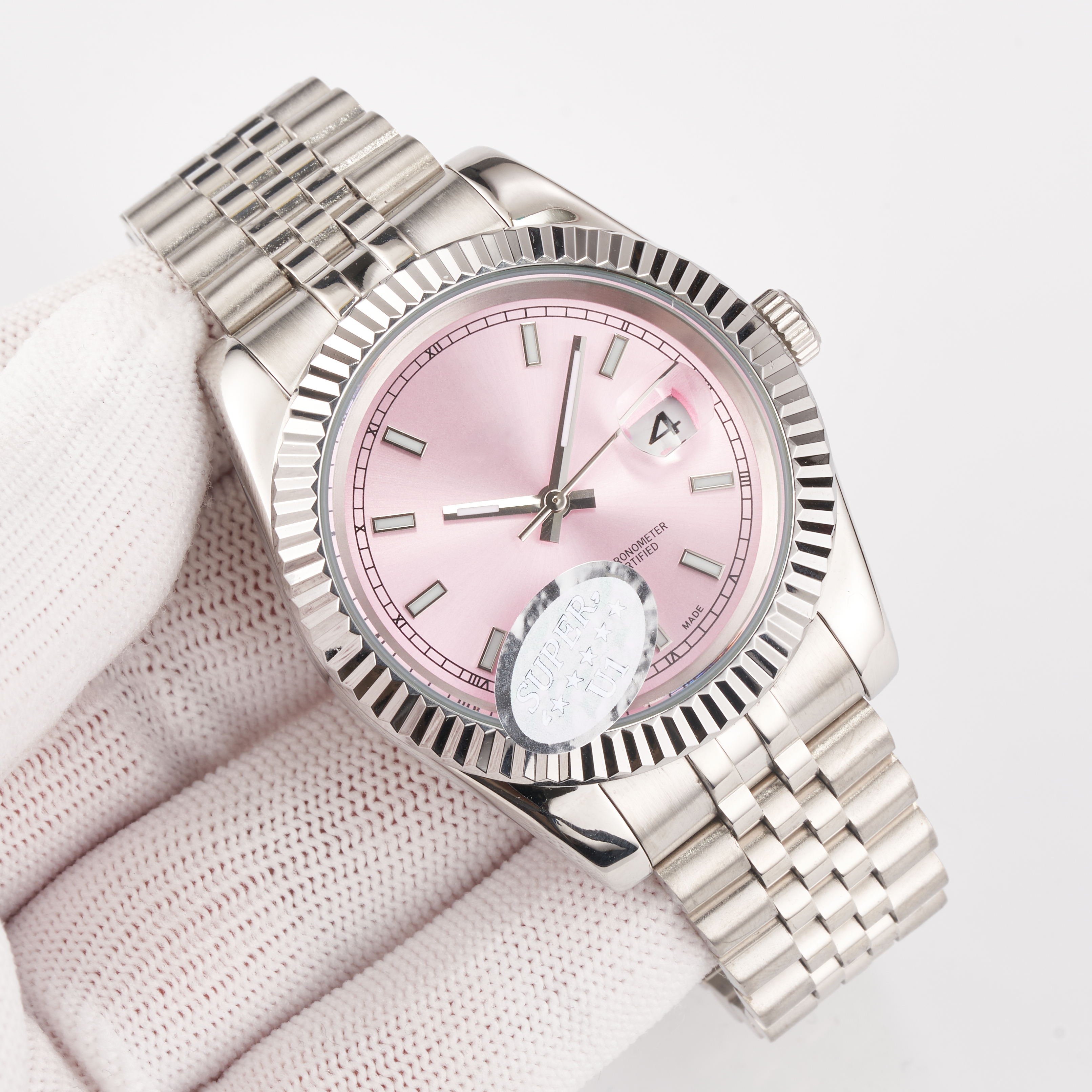 

U1New Automatic 2813 Mechanical Watch Men Big Magnifier 31mm 36mm 41mm Stainless steel Sapphire solid Clasp President Mens Watches Male Wristwatches, Slotted screwdriver