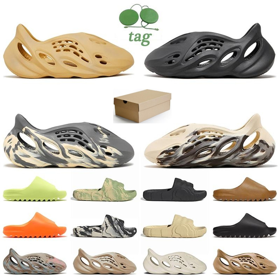 

With box slides slippers designer sandals women men beach shoes Bone Ararat Ochre Moon Gray Resin mens trainers outdoor sneakers