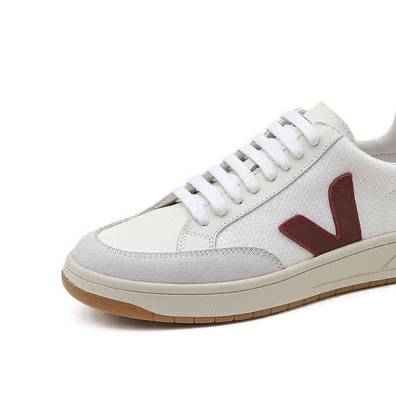 

2023 French Veja It Star Same Leather White Shoes V12 Couple Shoes Casual Flat Soled Shoes, Net surface black v