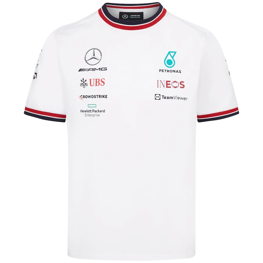 

Mercedes AMG Petronas F1 2022 Team T-Shirt - White, F1 2022 jersey