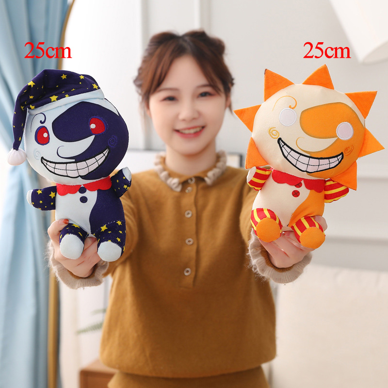 

15pcs 25cm New Fnaf Sundrop Moondrop Plush Toys Security Breach Mangle Foxy Freddy Fazbear BOSS Sitting Plush Toy Game Dolls Gift
