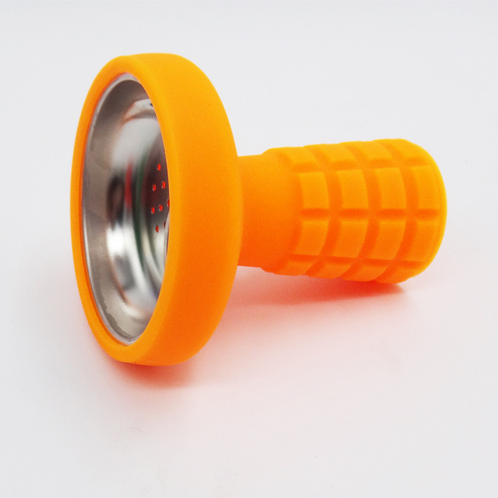 Silicone Hookah Bowl Bong Cachimba Accessories with Stainless Steel Mesh Unbreakable Shisha Tobacco Container Narguile Sheesha Chicha Smoke Shops-image-1097631190