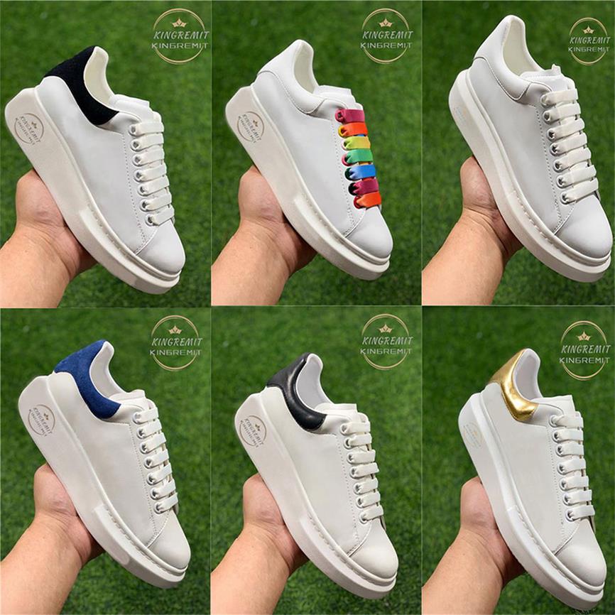 

Designer Casual Shoes Men Women Leather Lace Up Platform Oversized Sole Sneakers White Black Luxury Velvet Suede Shoe Sneaker, Color14