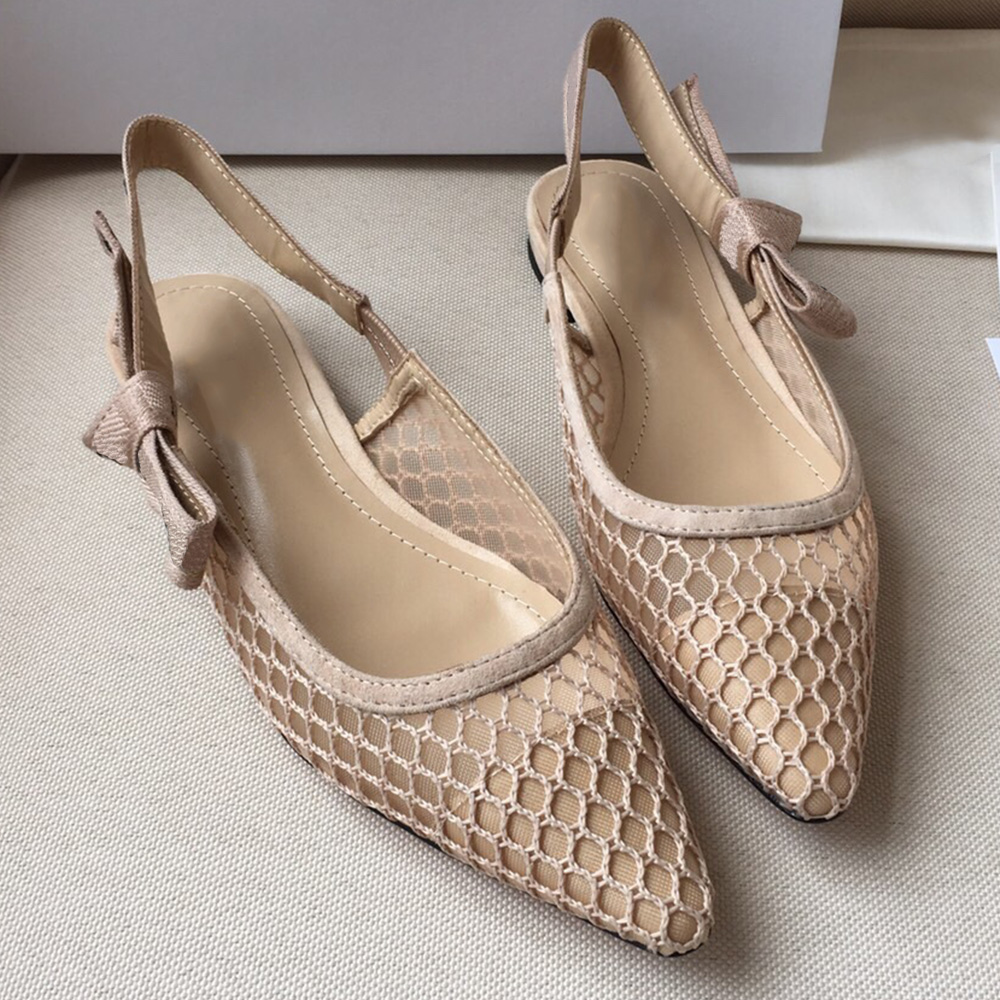 

JA SLINGBACK PUMP flat shoes net red star with the same paragraph bare feet flat single shoe, Shipping supplement