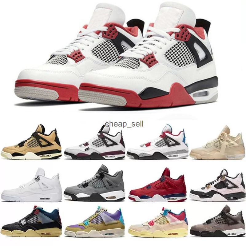 

2022 University Blue Jumpman 4OW 4S Men's Basketball Shoes White Guava Ice Oreo Sail Black metal Purple cat Breed Flash Cactus Jack, Multi