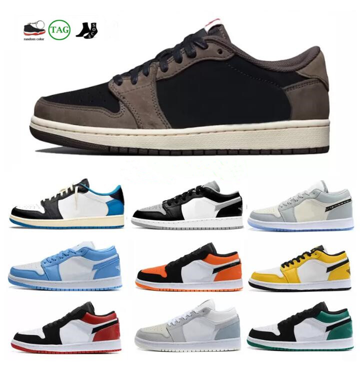 

Jumpman 1 Men Women basketball shoes OG 1S Triple White Fragment Low Shadow designer University Blue UNC Black Bred Toe Light Smoky Grey mens leisure sneakers, Please contact us