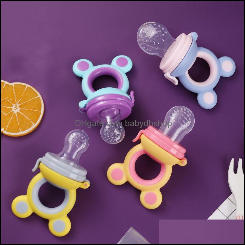 

Pacifiers Baby Feeding Baby Kids Maternity Nibbler Feeder Cartoon Fruit Food Nipples Safe Supplies Nipple Teat Bottle Drop Delivery 2021