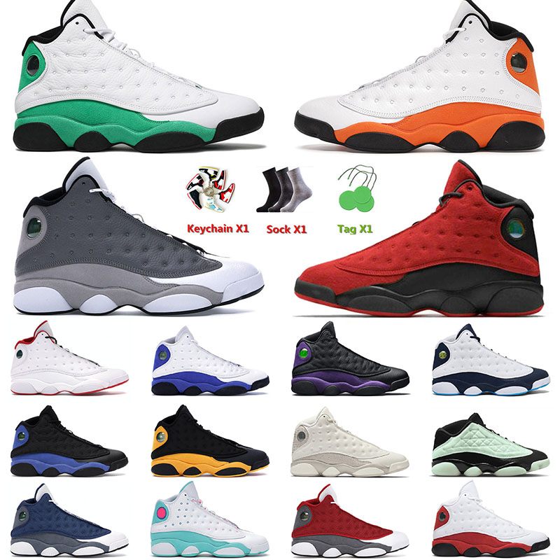 

Top OG Jumpman 13 13s XIII Basketball Shoes Reverse Bred Mens Lucky Green Starfish Court Purple French Blue Men Women Athletic Sneakers 36-47, C44 singles day 40-47