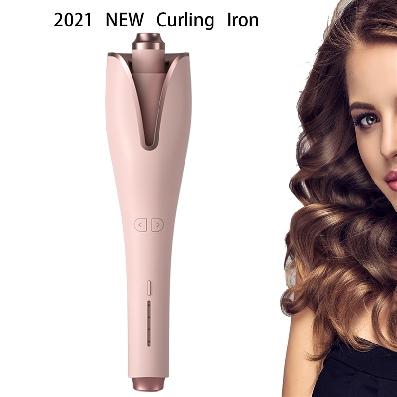 

AntiPerm Curly Hair Curler For Women Automatic Rotation Hair Rollers Negative Ion Curling Iron Wave Magic Styling Tool 220623