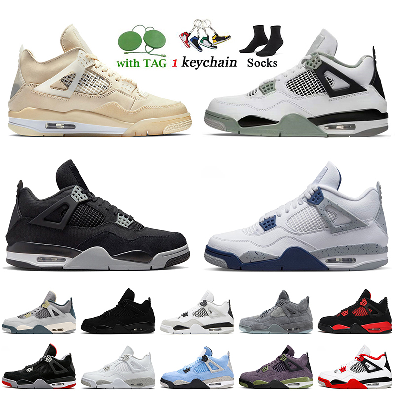 

Big Size 12 13 Women Mens Jumpman 4 4s IV Basketball Shoes Sail Seafoam Midnight Navy Black Canvas Cat Zen Master Infrared University Blue Red Thunder Sneakers Trainer, A22 midnight navy 36-47