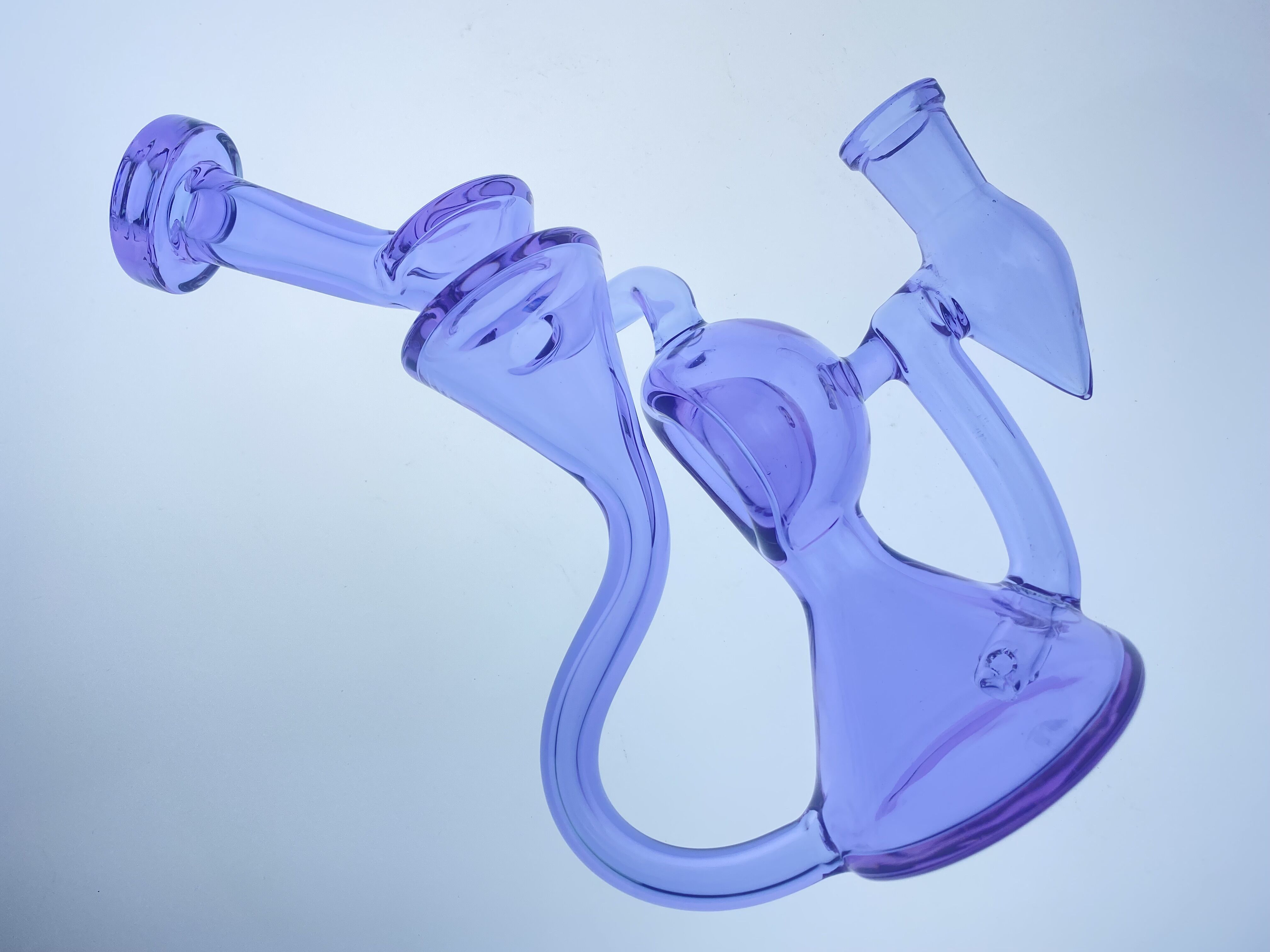 

smoking pipes purple cfl recycle 14mm joint new design